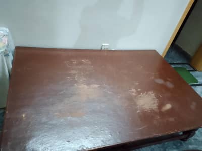 wooden takht with takht posh || and office table with chair