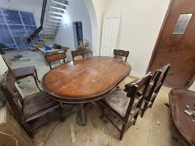 Dining Table - 6 Seater Dining Solid Wooden