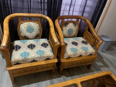 11 Seater Wooden Sofa Set 1 Table