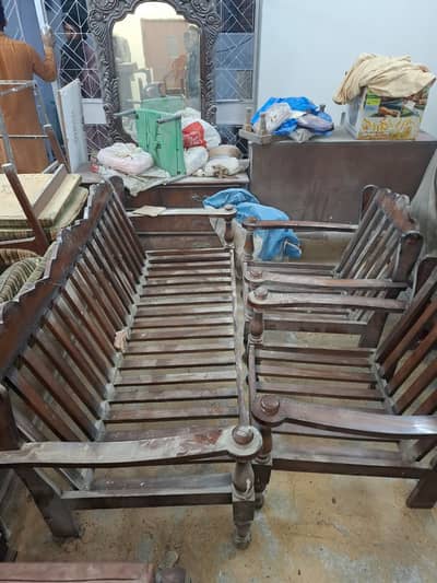 Sofa Set - 5 Seater Sifa Wuth Center Table