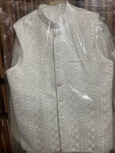 nikkah dress along with wase coat