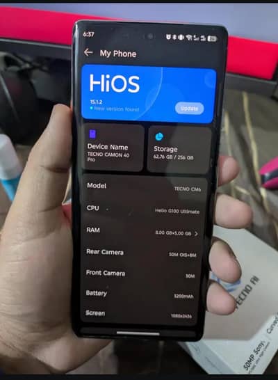 tecno cemon 40pro 8/256 GB