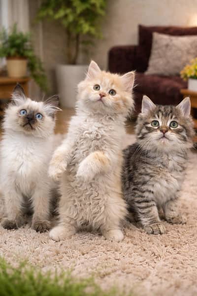 Persian Kittens Triplle cotted for sale