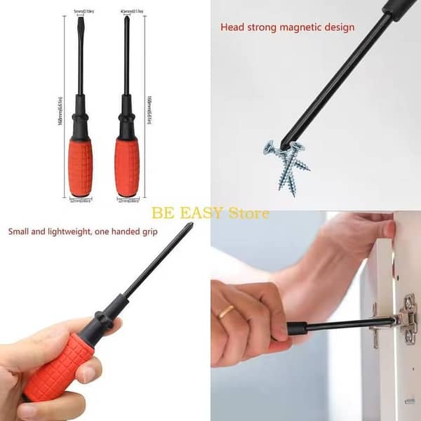 Imported E28F Shaped Screwdriver with Antislip Handle — High Carbon Steel, Manual