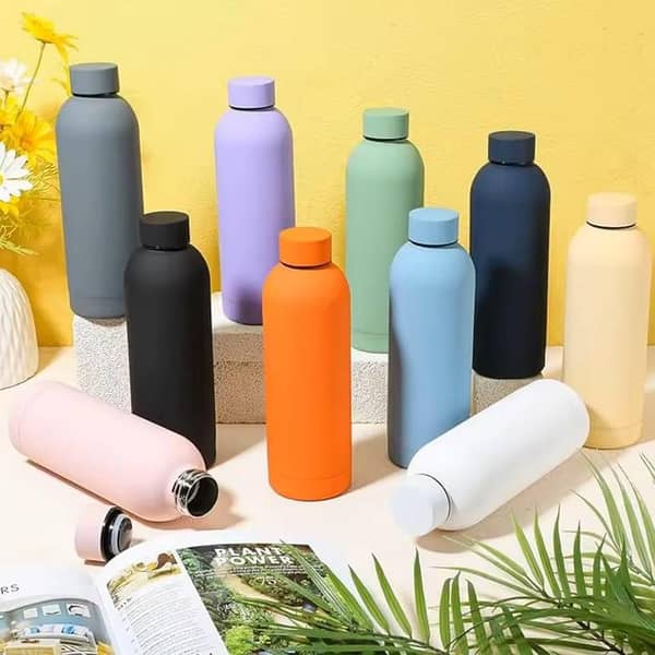 Small-mouth 304 Stainless Steel Double-layer Vacuum Insulated Cup, Portable Car and Sports Water Bottle