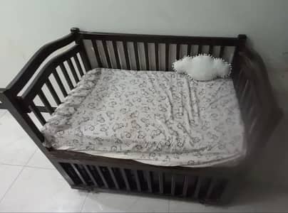 Pure wood Baby cot - 7/10 condition