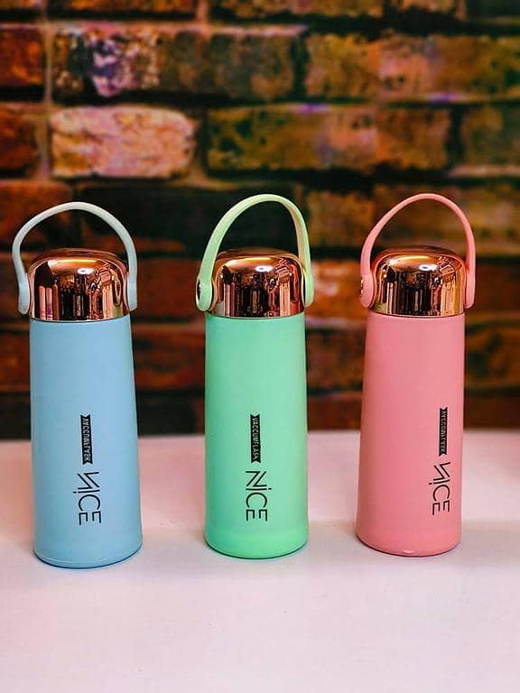 NICE Water Bottle - Insulated for Ultimate Freshness - Perfect for School, Gym, and Office Use - Durable Glass/Plastic Hybrid Construction - Leakproof Design - Stay Hydrated in Style