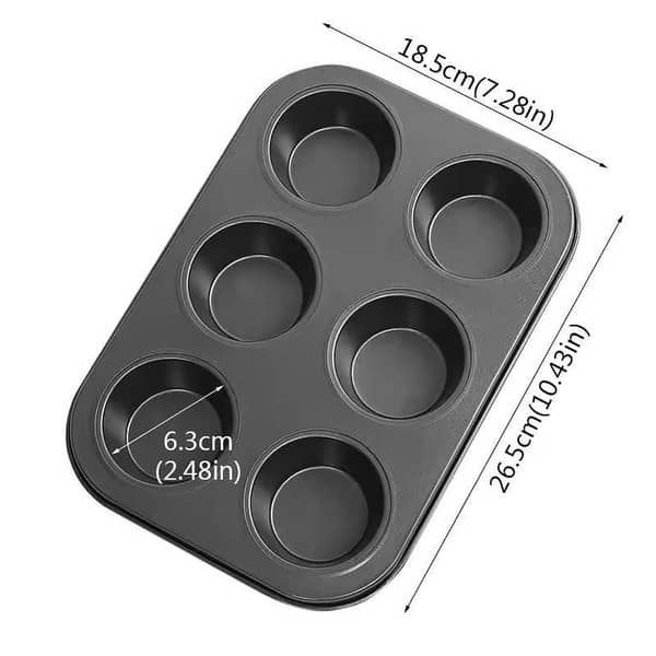 6/4 Hole Nonstick Cavity Cake Mold Diy Carbon Steel Baking Pan Tray Chocolate Muffin Cupcake Jelly Bakeware Tools Kitchen Supplies