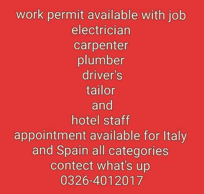 work permit with job