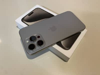 Complete BOX iPhone 15 Pro MAX 256gb Natural DUAL PHYSICAL SIM APPROVE