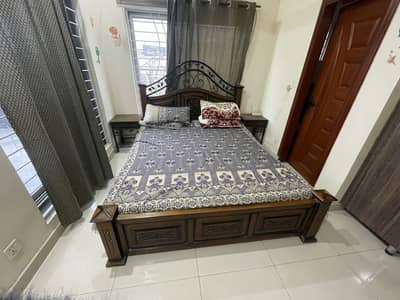Wooden and Iron bed