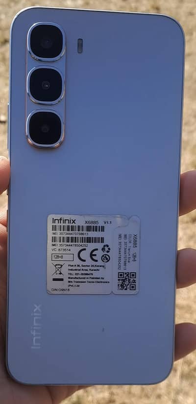 Infinex hot 60 pro max 8 /128 with display fingerprint with original