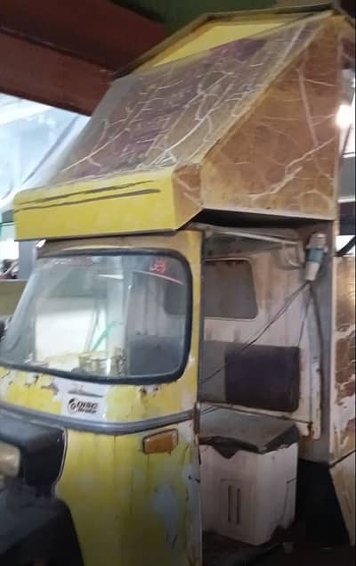Rickshaw Converted in to Food Cart wit Food Graded Stainless Steel