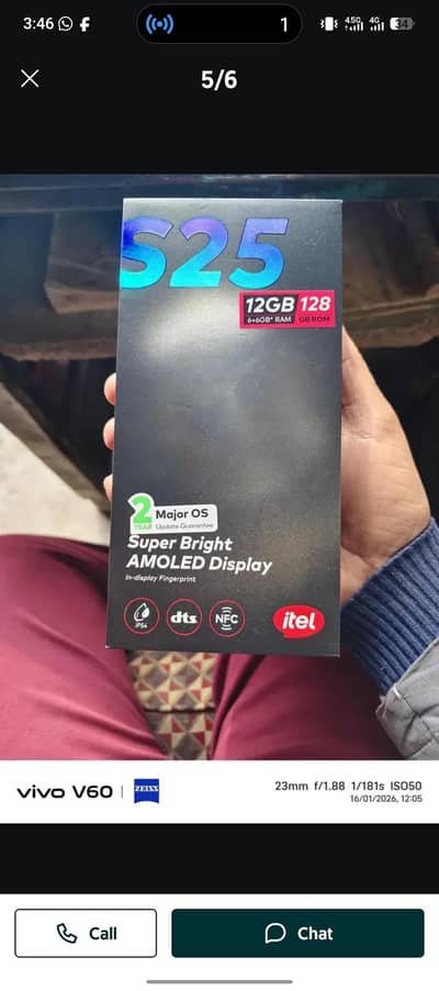 itel s25 6/128 4 month warranty