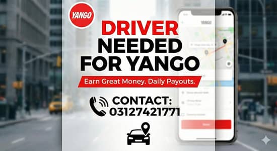 Drivers needed for yango with package