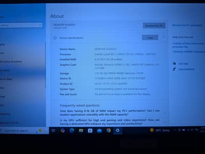 Dell Latitude i7 6th gen with graphics card