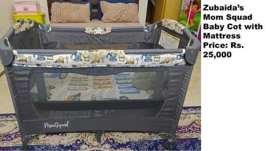 Baby Cot with Mattress
