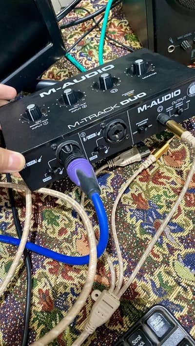 M Audio track Duo Interface for Studio Recording Pro Tool