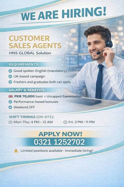 UK Call Center Opportunity – HIGH Salary + PLUS Commission