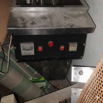 Three Tube Gas Fryer with blower