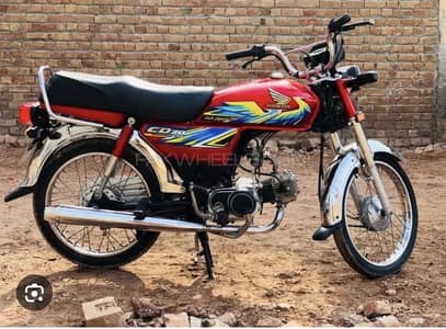 Honda CD 70 ALL punjab registered 2021 model tanki topa original sath