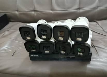 hikvision 8ch nvr with 8 ip cameras taindy night vision clr with voice