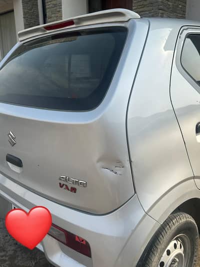 alto vxr home used right fender paint dent on digi