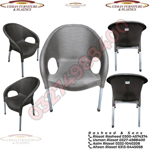 Wavy Sofa Chair by [Brand] | Premium Indoor/Outdoor Relax chair with Modern Wavy Back Design