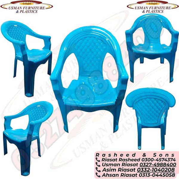 Full Plastic Chair – 100% Pure Durable Plastic Seating for Home, Office, Garden & Outdoor Use