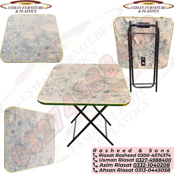 Wooden Folding Table with Metal Legs  iron table computer table office table  – Multi-Design & Multi-Color, Coffee Table, Laptop Table, Study Table, Dining Table, Modern Folding Table, Space-Saving, Durable, Portable, Multi-Purpose Home & Office Table cha