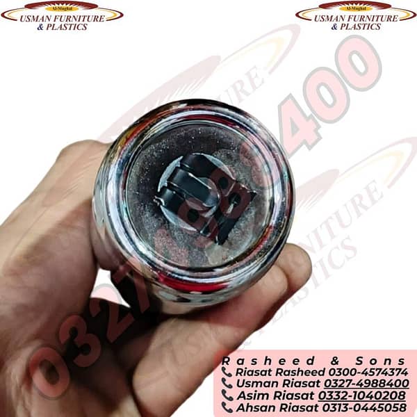 Steel/Black Jack Chair Cylinder for Office Swivel Chairs – Hydraulic Gas Lift Replacement for Office, Gaming, and Ergonomic Chairs