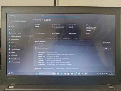 Lenovo ThinkPad X270 Core i7 6th Gen | 16GB RAM | 256GB SSD | Excellen