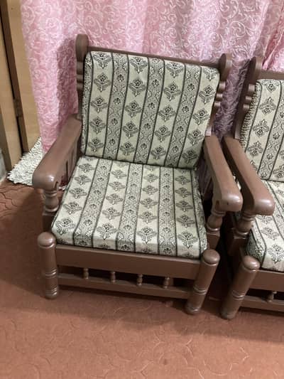 5 Seater Sofa Set Wooden Pure