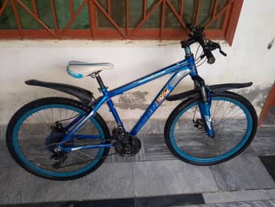 Premium blue gear bicycle