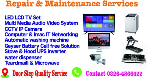 Led /Lcd /TV/IMac/PC/Wifi/Automatic washing machine/CCTV/UPS inverter