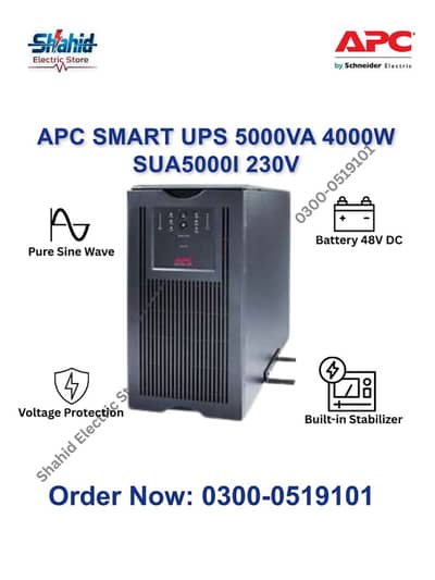 APC SMART UPS 5KVA 4000WATT (SUA5000I) Pure Sine Wave UPS - Lahore