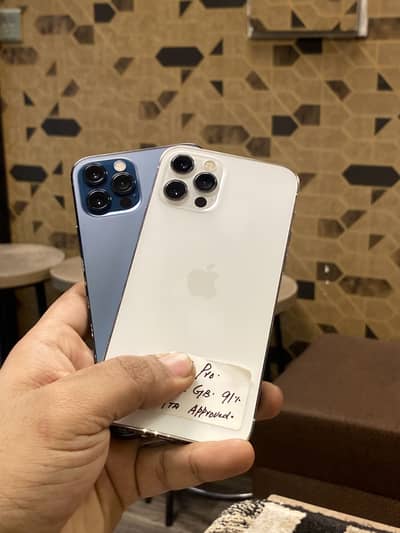 iPhone 12 Pro dual Sim  PTA 512GB Storage 88%And 91% health