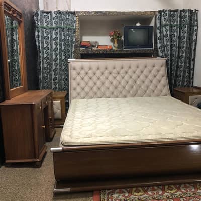 Double Bed & Side tables and metres& Dressing