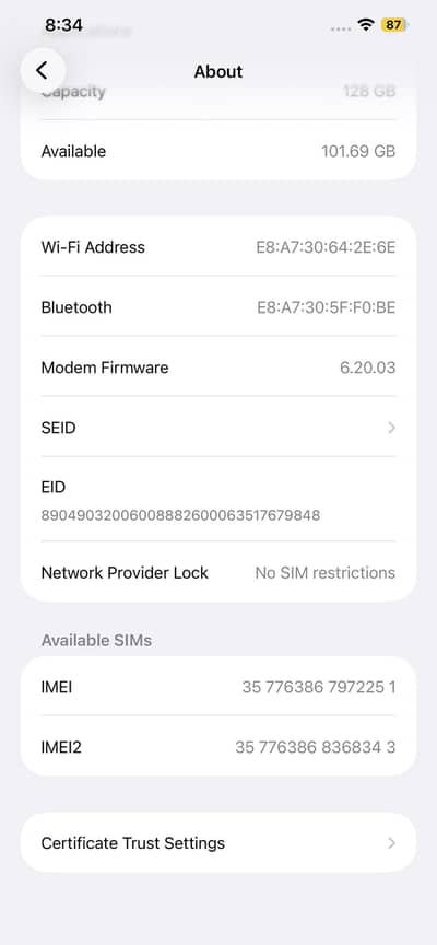 IPHONE 12 promax non pta white colour waterpack