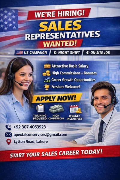 hiring for sales representative