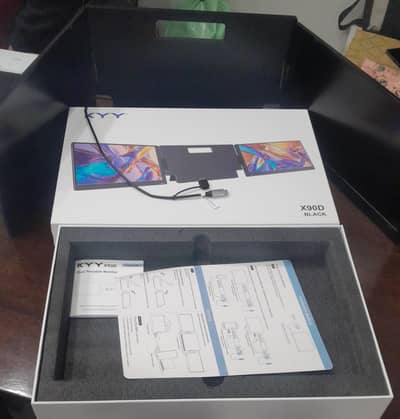 KYY X90D portable dual screen Monitor - Triple Screen Laptop Setup