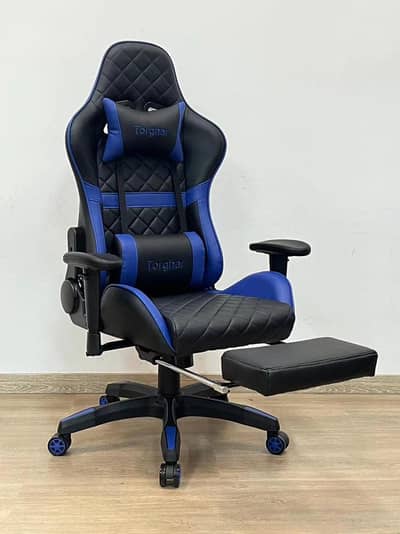 Gaming Chair – Racing Style Black & Blue