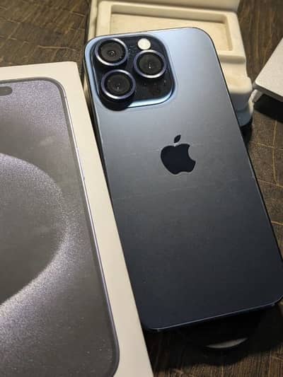 iPhone 15 pro 256gb full box official pta approved