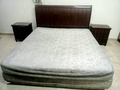 Habitt Bed Set for Sale – Good Quality with Bed Sides & Dressing Table