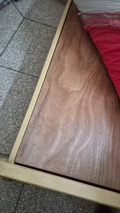 Double bed with mattress