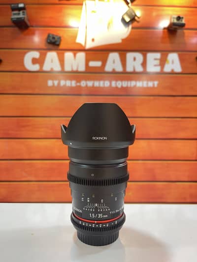Rokinon 35mm f1.5 Cine DS LENS, Cinematic Lens, For Canon