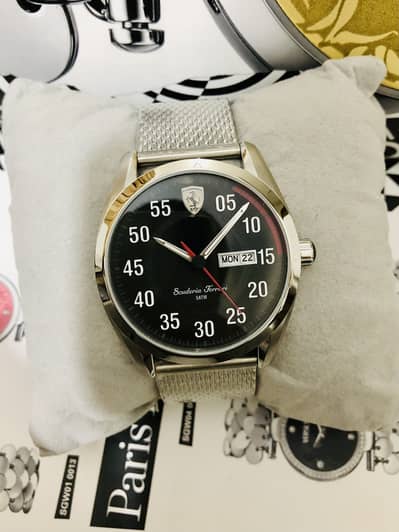 SCUDERIA FERRARI/ORIGINAL NEW WATCH/MASH CHAIN/SEIKO CITIZEN CASIO