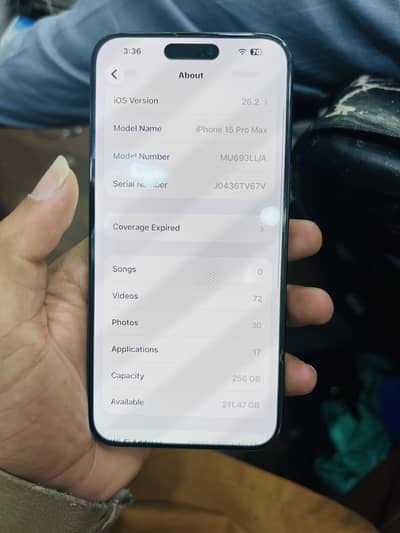 IPhone 15 pro max 256 gb