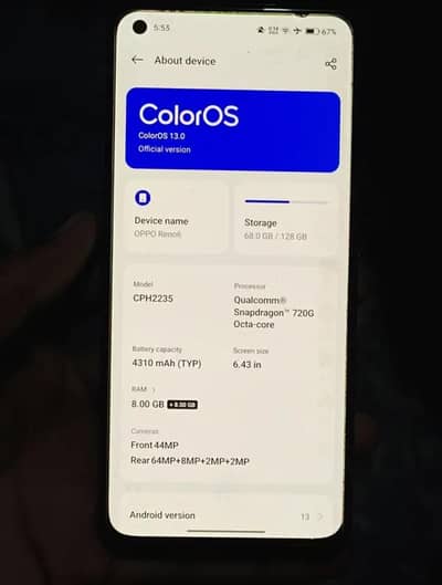 Oppo Reno 6 and Samsung S20+ both for sale & exchange with one device