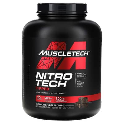 MUSCLETECH Nitro Tech Ripped Lean Protein + Weight Loss 4LB (1.82kg)